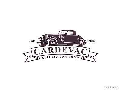 Cardevac Logo Design car cardevac carshow classiclogo logo show vintagecar wacom
