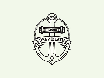 Humanity Deep Death anchor cross death deathlogo deep humanity lineart rope
