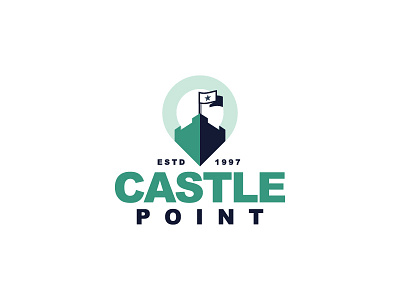 Castle Point Logo Design castle flag fort logo mihir point simplelogo star