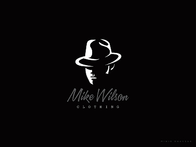 Mike Wilson Logo agent brand clothing face hat logo mihir mike spy wilson