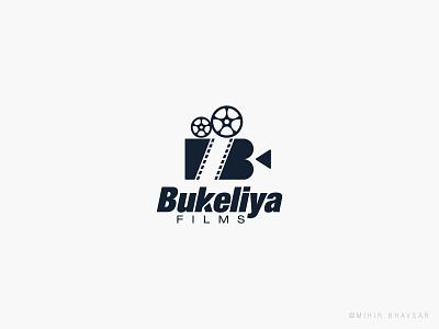 Bukeliya Films Logo bukeliya camera film illustration logo logo a day mihir production reel typography