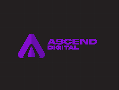 Ascend Digital app branding design graphic design illustration logo typography ui ux vector