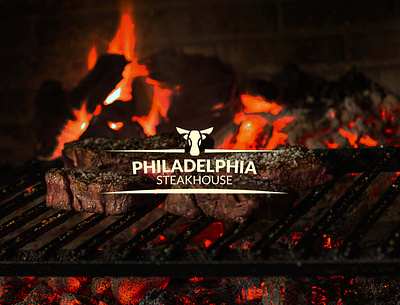Philadelphia Steakhouse app branding design graphic design illustration logo typography ui ux vector