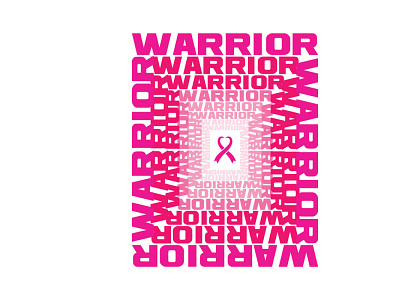 Warrior Breast Cancer Sublimation Graphic Design app branding design graphic design illustration typography vector