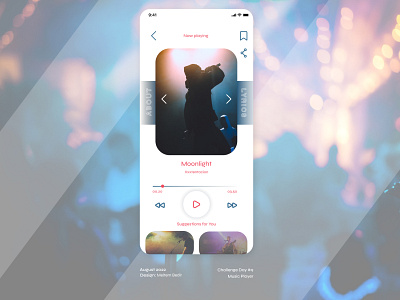 Musica- Music Player App app music player ui userinterface