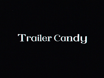 🍭Trailer Candy Logo Animation 2d animation branding design flat logo logo animation motion motion design typography vector