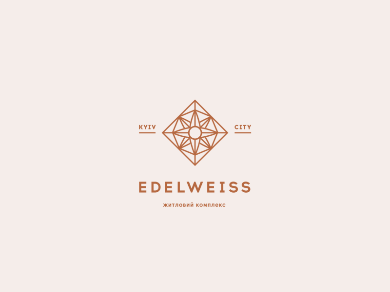 Edelweiss logo animation 2d animation kyiv logo animation logotype motion design
