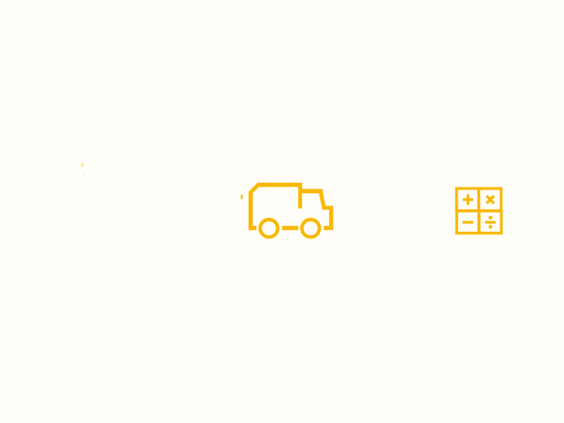 Delivery app icons animation app design flat icon vector