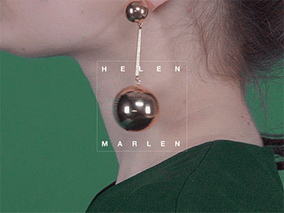 Helen Marlen logo formats animation branding design fashion logo motion design typography