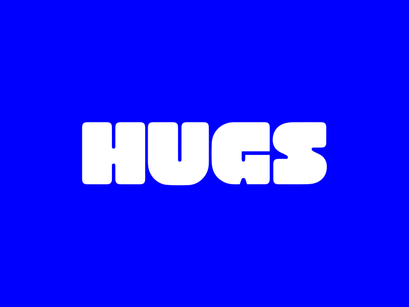 Hugs Logo Concept Animation 2d animation branding design finance flat logo motion vector