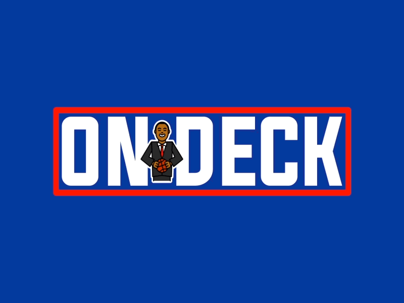 On Deck Logo Animation 2d animation branding character design flat gif lettering logo logo animation motion motion design nba type vector