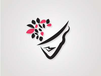 Facekitt abstract lady logo