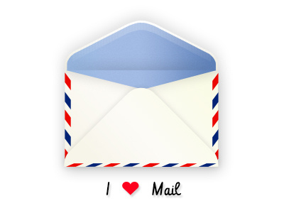 I <3 Mail envelopes mail