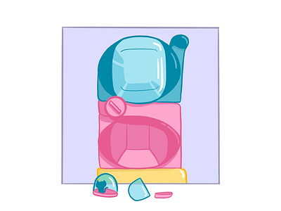 36 Days of Type: G 36 days of type g gachapon illustration pastel