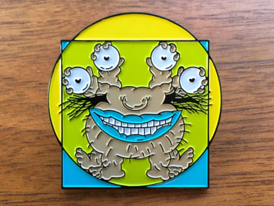 Vitruvian Krumm 90s badge cartoon davinci enamel pin lapel pin pin