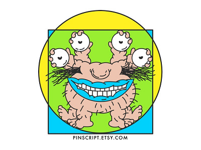 Vitruvian Krumm sticker!