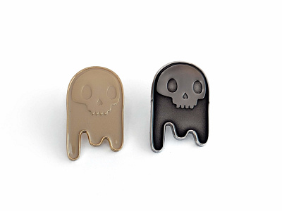 Ghost pins enamel pin ghost halloween pin skull