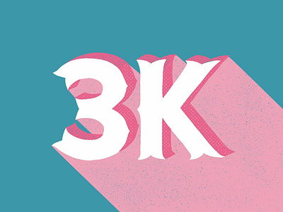 3K hand lettering instagram lettering milestone pink retro supply social