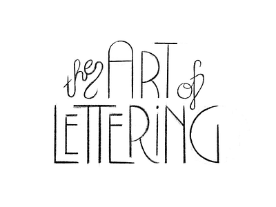 The Art of Lettering