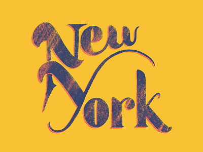 New York dribbble hand lettering hangtime lettering new york nyc typography