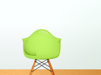 Eames Chair classic furniture gradient mesh gradients illustration midcentury modern modernism