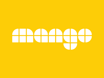 mango identity logo identity yellow mango