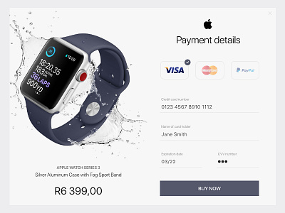 Apple Credit Card Checkout apple credit card dailyui design payment user interface web