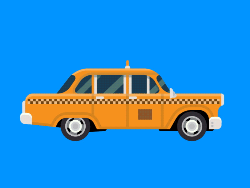 Wanna Ride? after effects animation cab car taxi