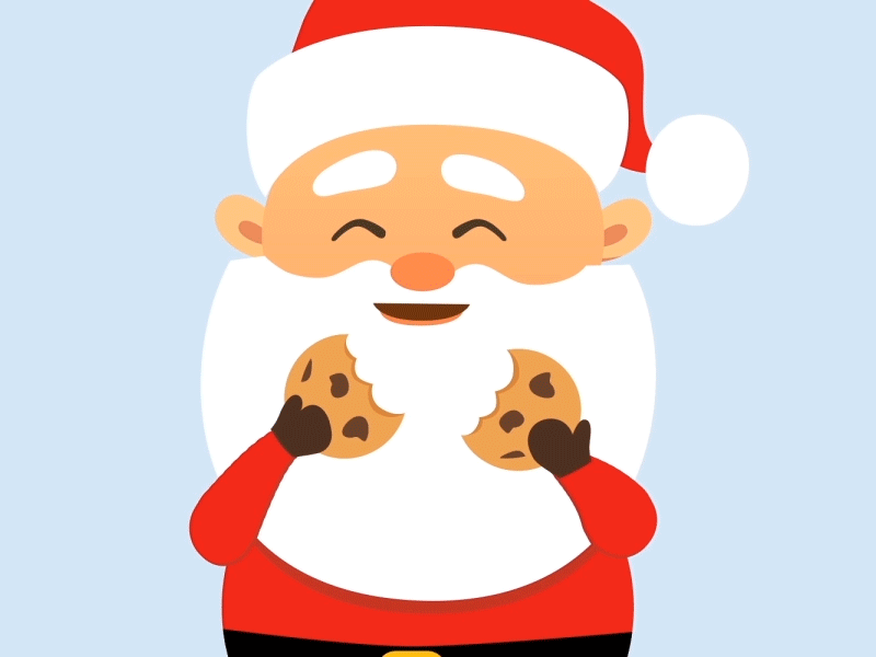 Santa's Cookies after effects christmas cookies holidars santa