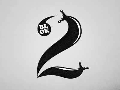 Two, two slugs! 2 number slugs two typography
