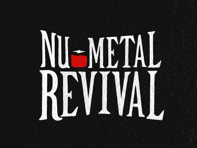 Nu-metal revival battery black nu metal red typography white