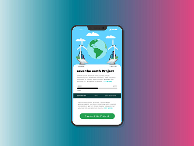 Save earth!! Mobile App branding graphic design illustration typography