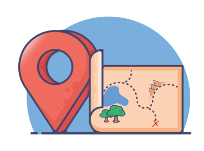 Earth Map, Illustration of map and cross for adventures design direction illustration location map vector