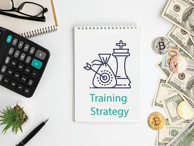 Training strategy business icon