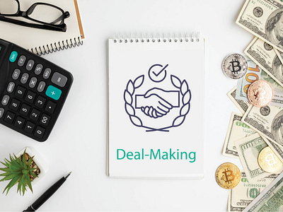 Deal making icon business deal handshacke icons illustration ui vector