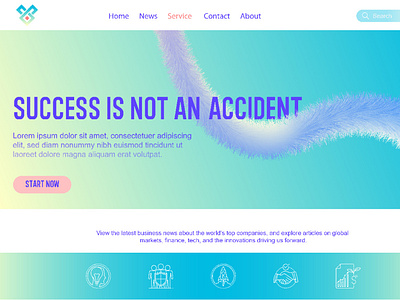 Success is not an accident landing page