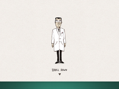 Dr Scroll doctor illustration
