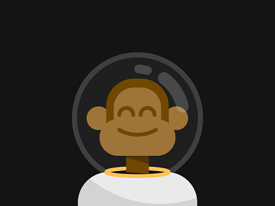 Trappist 1 ape character space vector