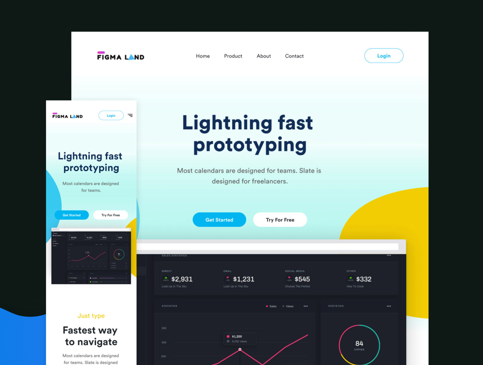 Figma Startup Landing Page Template by Raouf belakhdar on Dribbble