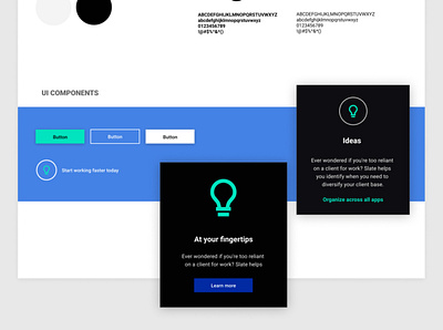 Landing page starter kit #2 color palette design resources design system figma freebies landing page typography ui components ui kit