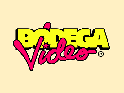Bodega Video / Logo Design bodega brand brand design branding design graphic design logo logo design snack shop typography video store