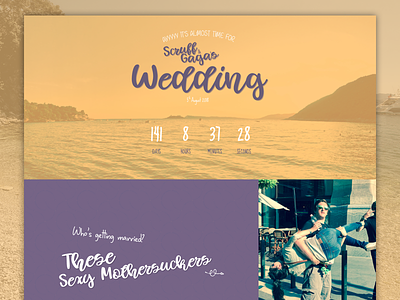 scruffandgaga.com countdown design web wedding