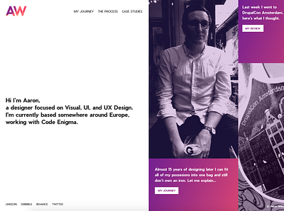 Portfolio site redux gradients rebranding web design