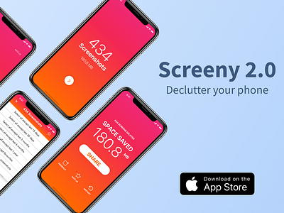 Screeny 2.0 - Declutter camera roll clean up declutter live photos manage panorama photos save space screenshots videos