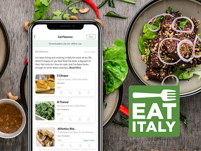 Location + Food App UI - iOS & Android android design food food app interface design ios italian food location minimal product design ui ux