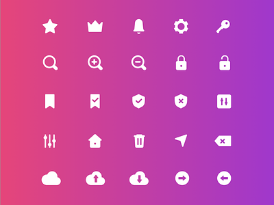 Minimal Flat Icons android design icons illustration ios minimal web