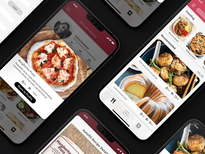 Recipe App Design branding graphic design ui