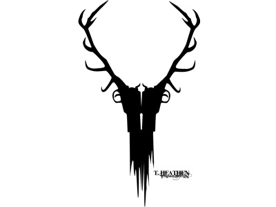 Deer Skull design illustration logo