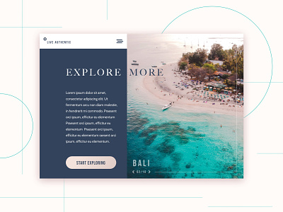 #dailyUI 003 Exotic landing page design exotic explore landing page design minimalism travel ux visual design