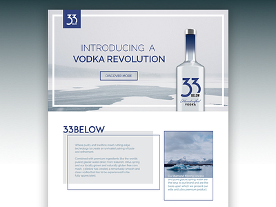 Vodka Revolution - Landing Page design landing page minimalism minimalist premium ui ux vodka web